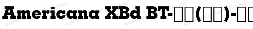 Americana XBd BT-普通(西方)字体转换